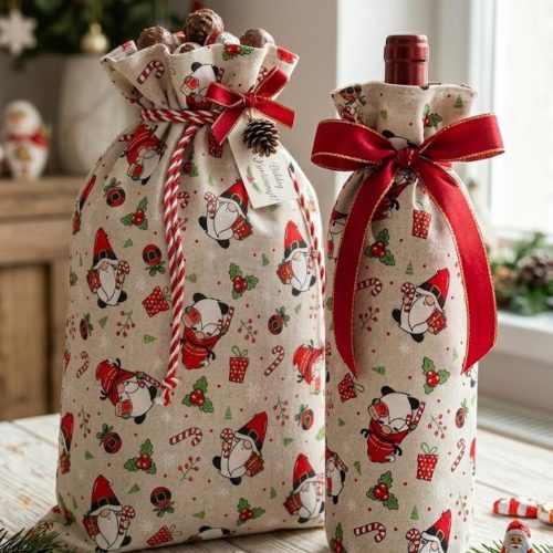 Dekortextil  / manó mintás 