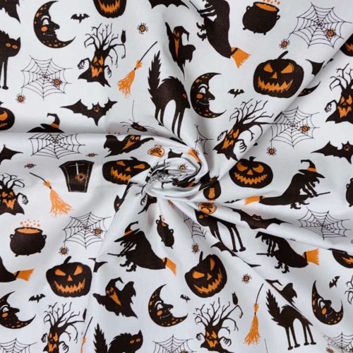 Pamutvászon /  halloween mintás 160 cm