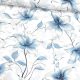 Pamutvászon /  kék virágok