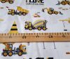 Pamutvászon / sárga munkagépek 240 cm széles 