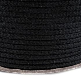Műszál zsinór / fekete 4 mm